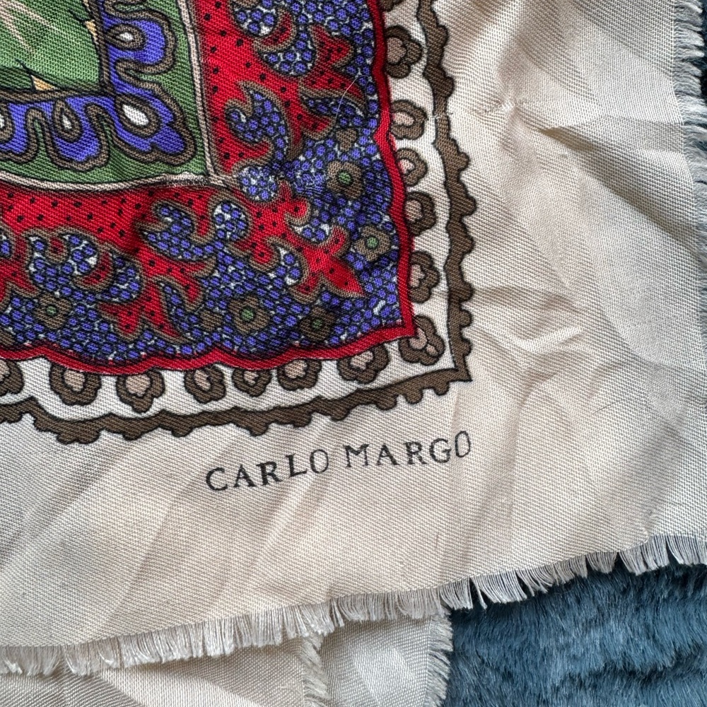 Carlo Margo (VTG) Multicolor Scarf